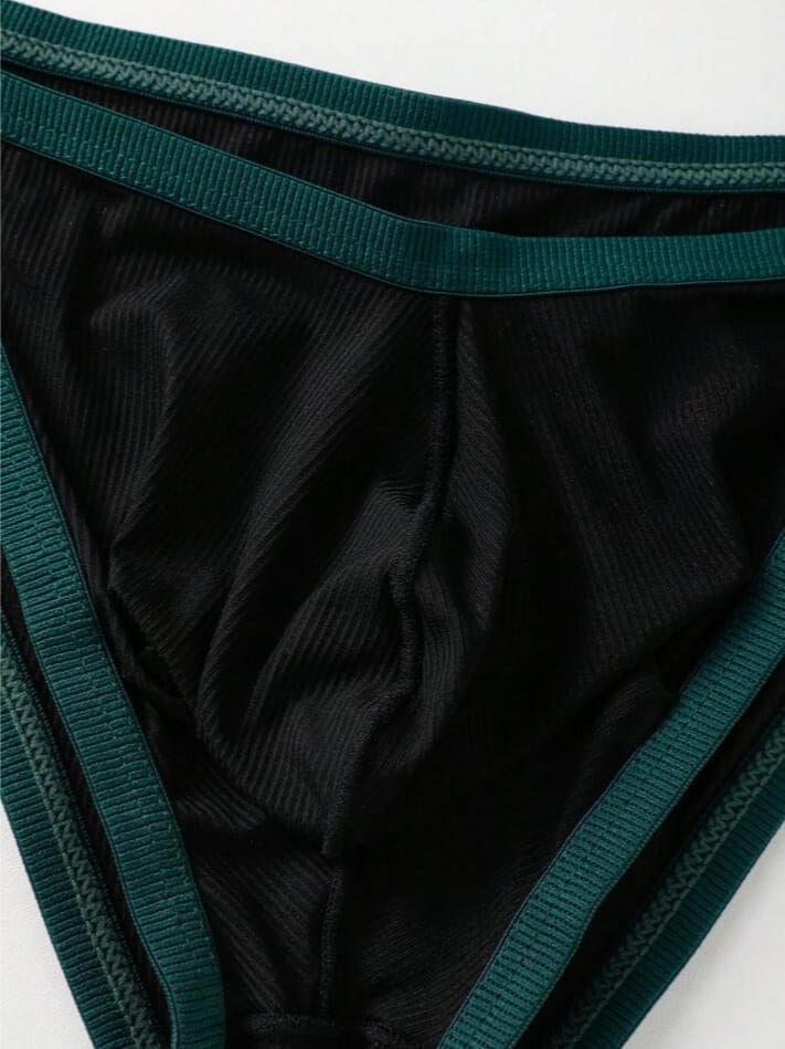 FANDY Men's Sexy Solid Color Mesh Adjustable Thong Underwear